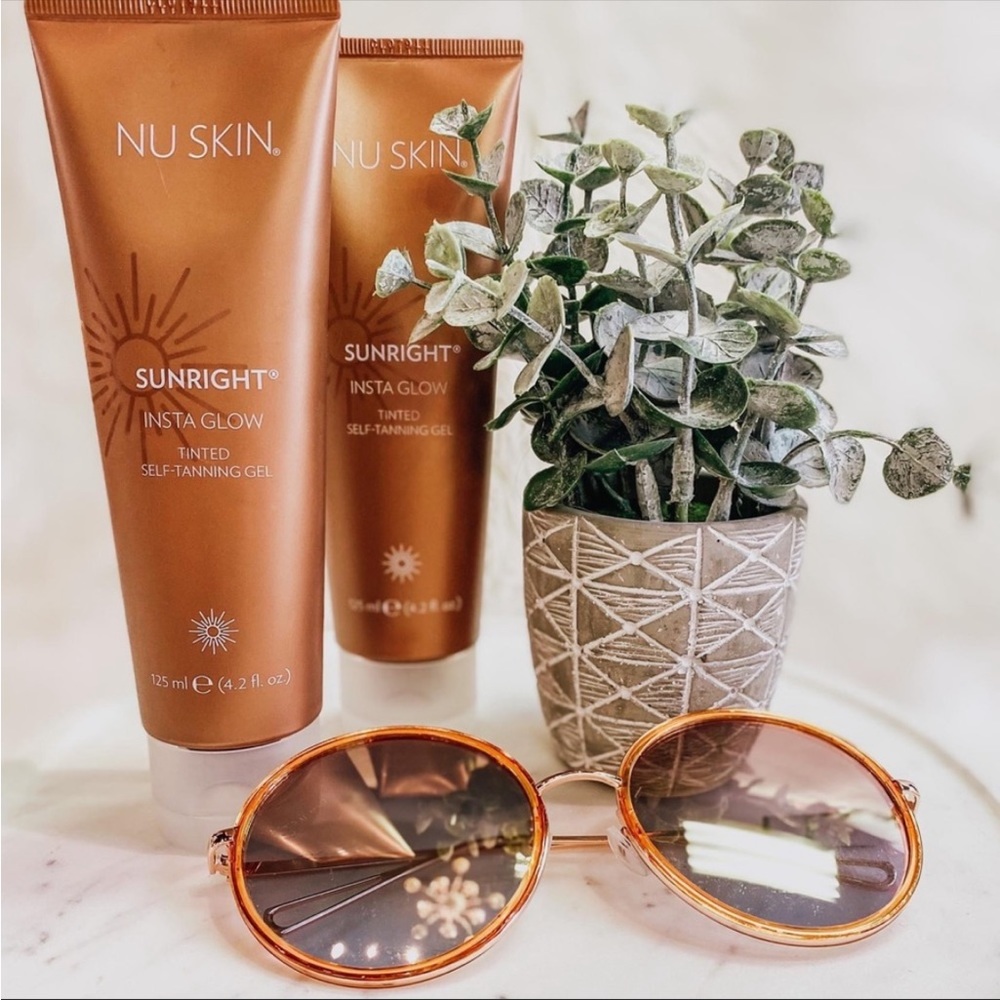 2 NUSKIN SUNRIGHT INSTAGLOW (SELF TANNING GEL) 2 for under $40 🥳🤩 EXP 4/23